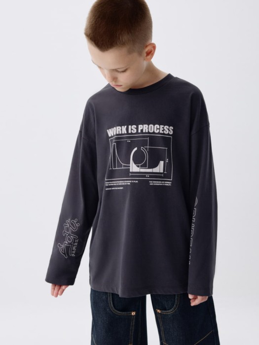 лонгслив оверсайз с принтом для мальчиков 4680798500416 фотография