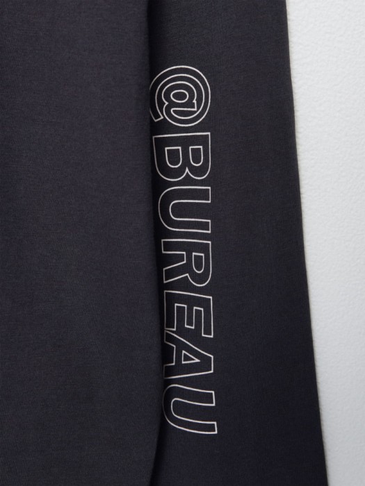 лонгслив оверсайз с принтом для мальчиков из хлопка спереди