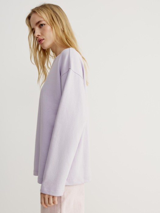 лонгслив оверсайз с принтом из коллекции art people с адель левитовой по цене 2999 руб вид справа