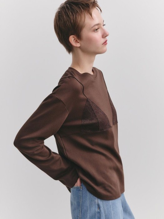 лонгслив с имитацией бралета из линейки  young 4640611877705 фотография