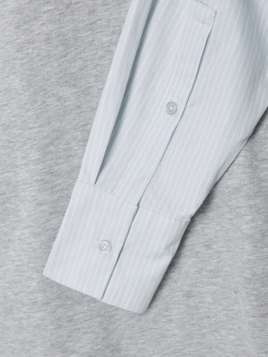 лонгслив с имитацией двухслойности из линейки  young универсального стиля с лицевой стороны