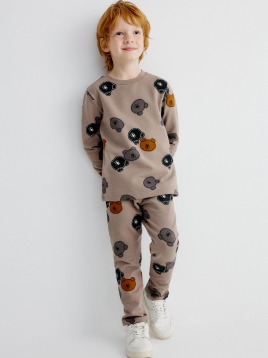 лонгслив с начесом для мальчиков от бренда sela вид слева