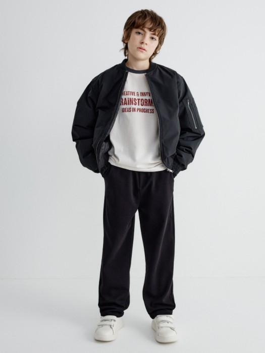 лонгслив с принтом детский от бренда sela вид слева