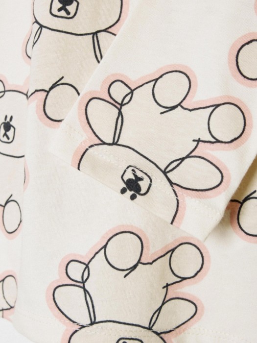 лонгслив с принтом для девочек по цене 899 руб вид справа