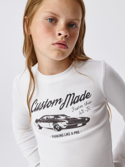 лонгслив с принтом для девочек 4680798493299 фотография