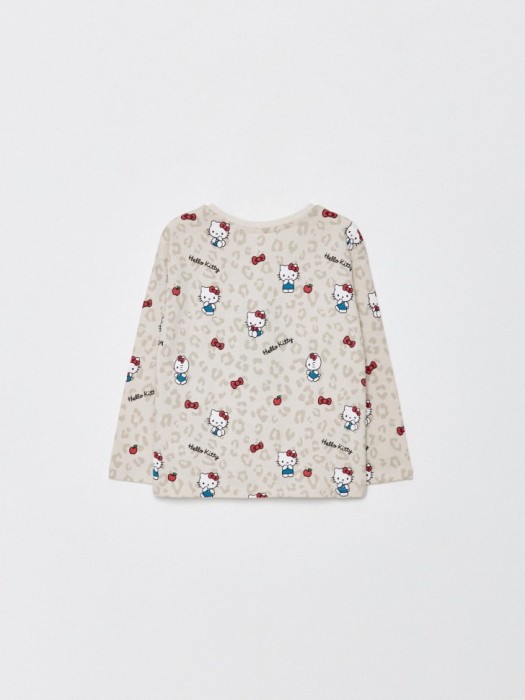 лонгслив с принтом hello kitty для девочек по цене 699 руб вид справа