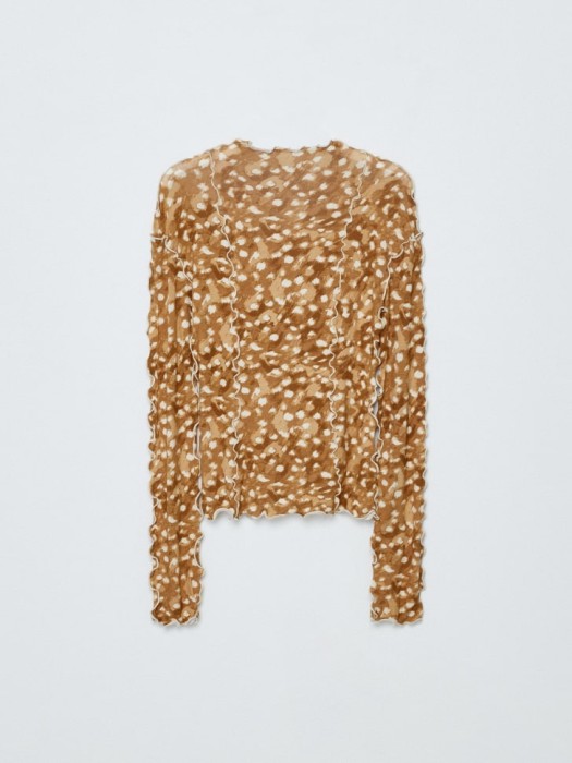 лонгслив с рельефными швами из линейки  young из трикотажа спереди