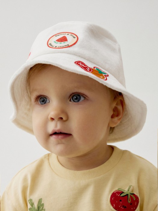 махровая панама с нашивками для малышей 4640611023164 фотография