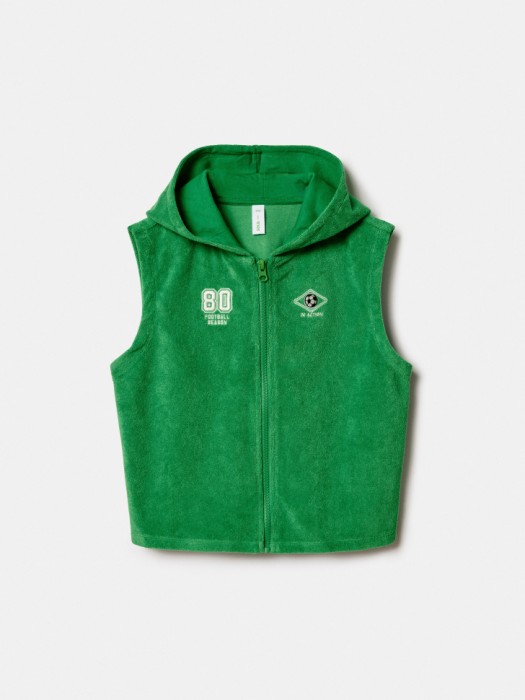 махровый жилет с капюшоном для мальчиков по цене 1899 руб вид справа