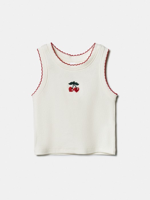 майка в рубчик с вышивкой для девочек по цене 799 руб вид справа