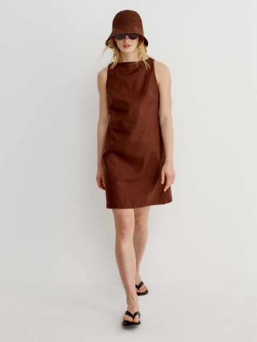 мини платье из смесового льна 4610517313898 фотография