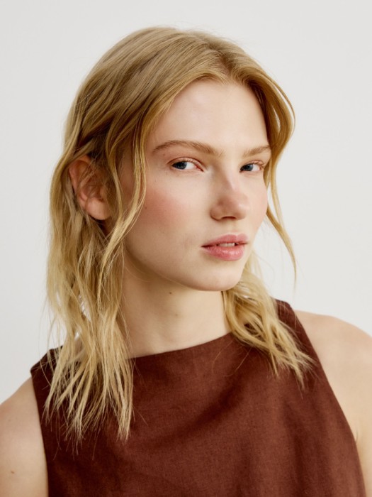 мини платье из смесового льна по цене 3999 руб вид справа