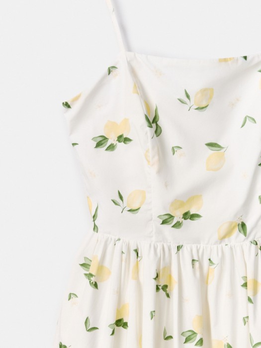 мини-платье на бретелях из хлопка от бренда sela вид слева