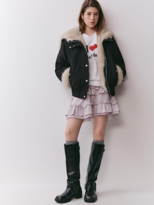 мини-юбка с оборками из линейки  young 4640611837570 фотография