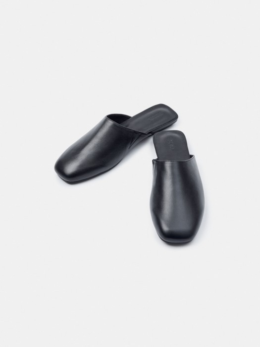 мюли из натуральной кожи универсального стиля с лицевой стороны