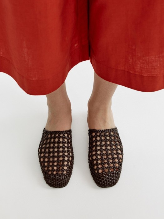 мюли из плетеной экокожи 4640611158910 фотография