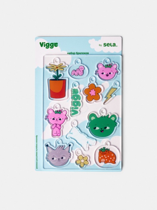 набор акриловых брелков с вигге 4640611062651 фотография