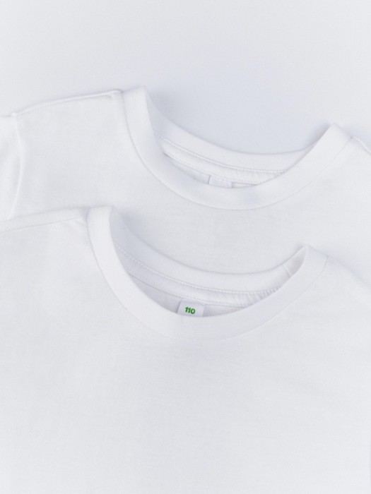 набор из 2 базовых футболок детских от бренда sela вид слева