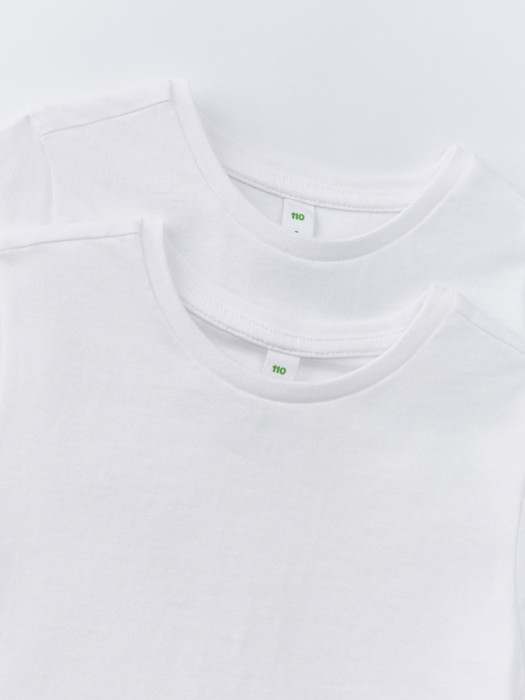 набор из 2 базовых футболок детских от бренда sela вид слева