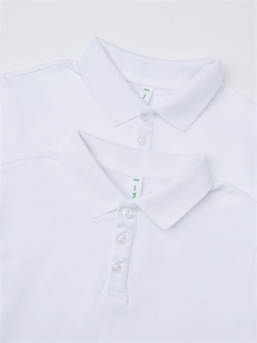 набор из 2 базовых футболок поло для мальчиков от бренда sela вид слева