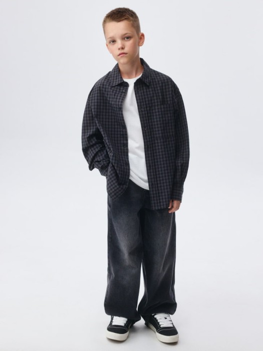 набор из 2 детских базовых футболок из хлопка спереди