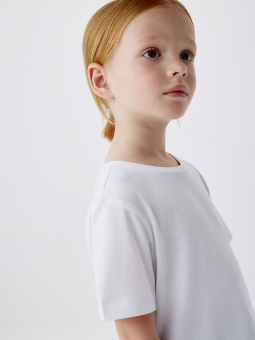 набор из 2 детских базовых футболок из хлопка спереди