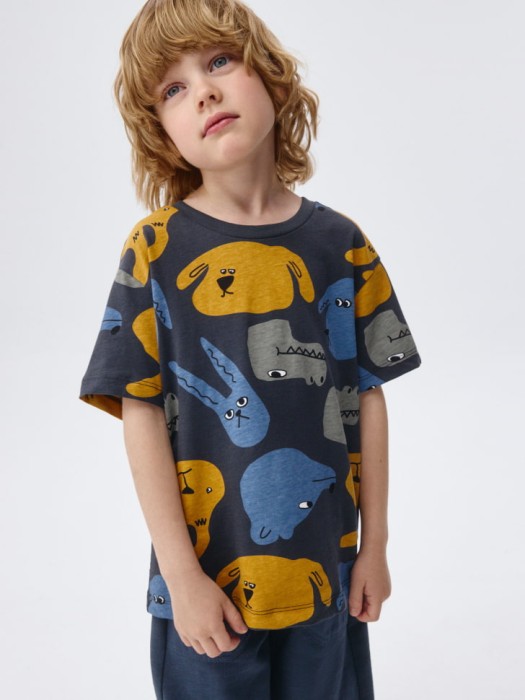 набор из 2 футболок для мальчиков от бренда sela вид слева