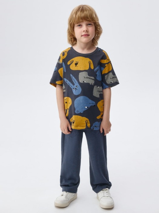 набор из 2 футболок для мальчиков из россии вид сбоку