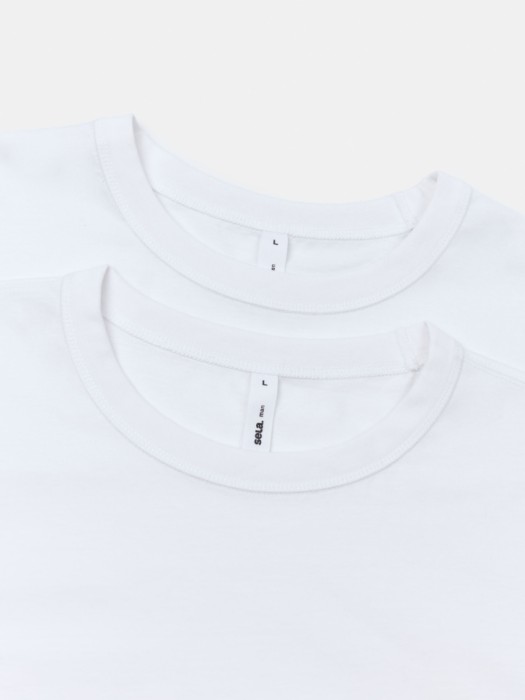 набор из 2 футболок прямого кроя из хлопка спереди