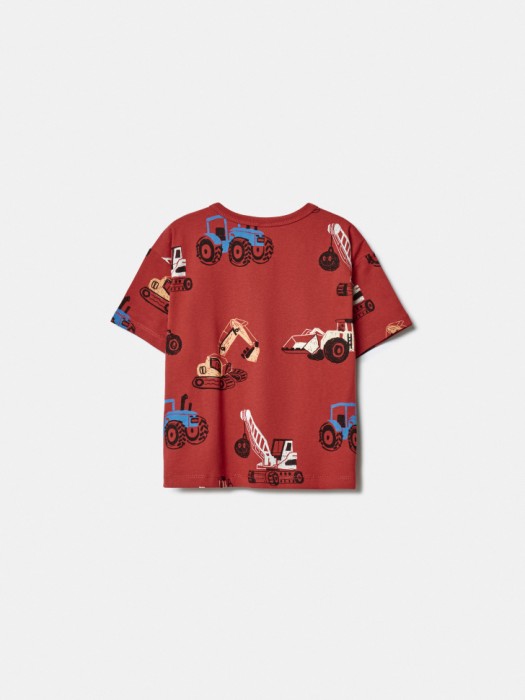 набор из 2 футболок с принтом для мальчиков из хлопка спереди