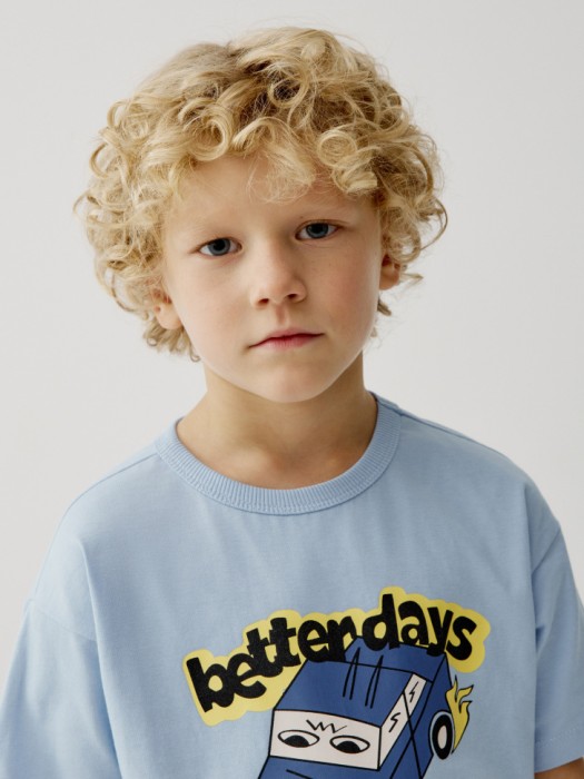 набор из 2 футболок с принтом для мальчиков для детского возраста с изнаночной стороны