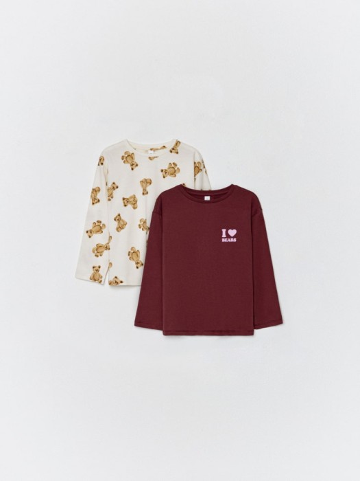 набор из 2 лонгсливов для девочек 4680798544168 фотография