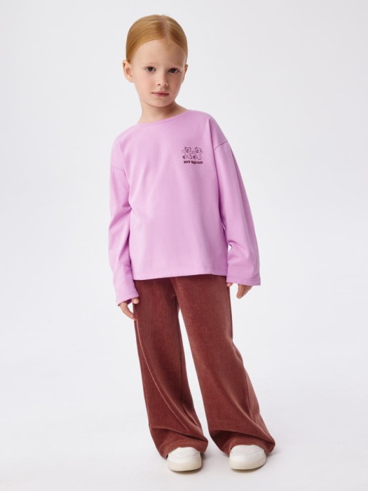 набор из 2 лонгсливов для девочек по цене 1199 руб вид справа