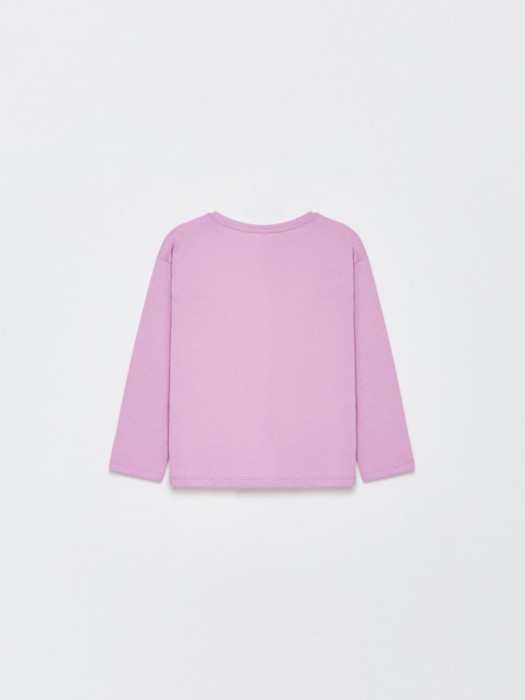 набор из 2 лонгсливов для девочек из хлопка спереди