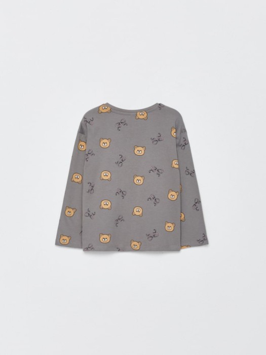 набор из 2 лонгсливов для девочек повседневного стиля с лицевой стороны