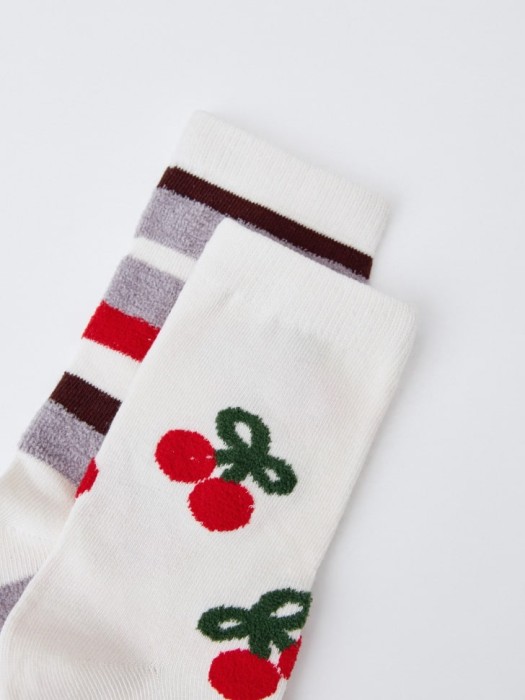 набор из 2 пар носков для девочек от бренда sela вид слева