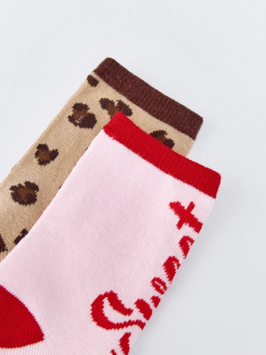 набор из 2 пар носков для девочек от бренда sela вид слева