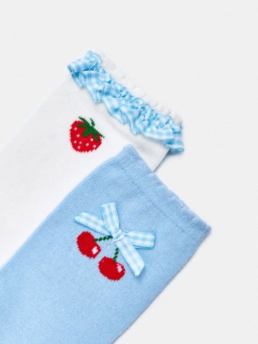 набор из 2 пар носков для девочек от бренда sela вид слева