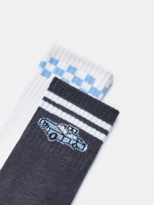 набор из 2 пар носков для мальчиков от бренда sela вид слева