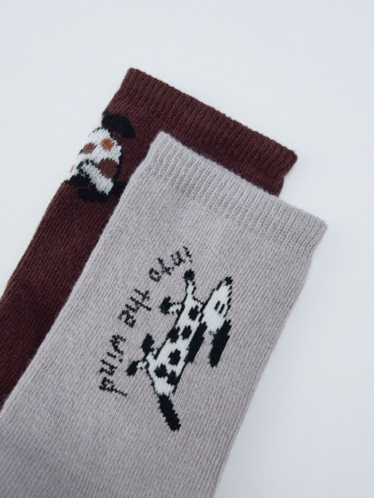 набор из 2 пар носков с принтом для мальчиков от бренда sela вид слева