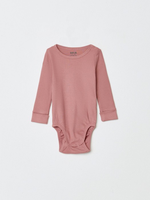 набор из 2 трикотажных боди с длинным рукавом для малышей из россии вид сбоку