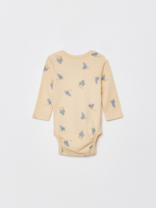 набор из 2 трикотажных боди с длинным рукавом для малышей из россии вид сбоку