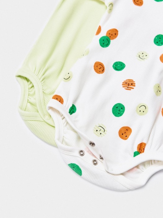 набор из 2 трикотажных боди с коротким рукавом для малышей по цене 1299 руб вид справа