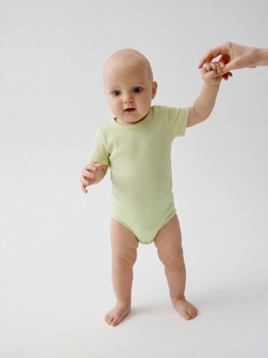 набор из 2 трикотажных боди с коротким рукавом для малышей из россии вид сбоку