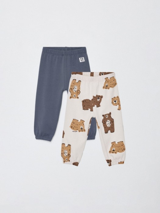 набор из 2 трикотажных джоггеров для малышей 4680798175744 фотография