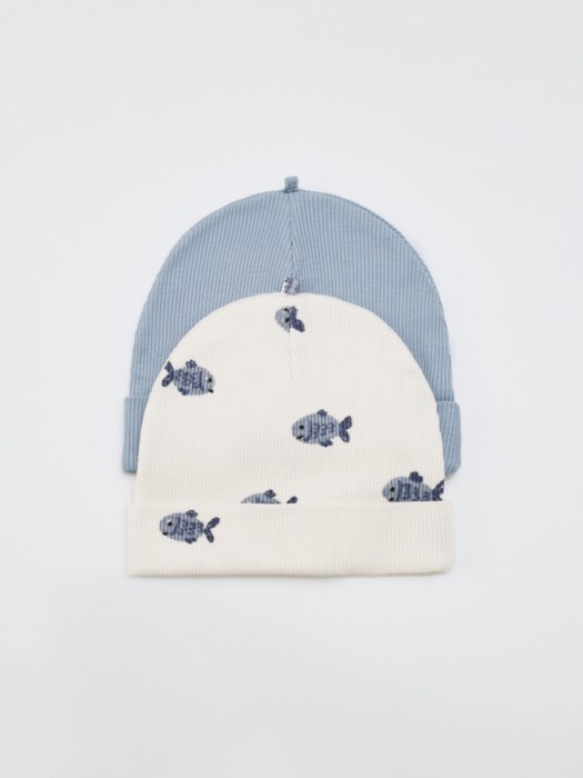 набор из 2 трикотажных шапок для малышей 4610517101662 фотография