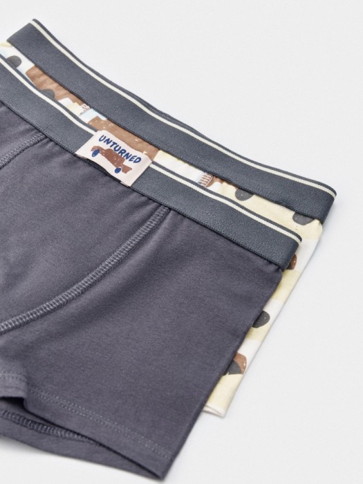 набор из 2 трусов-боксеров для мальчиков от бренда sela вид слева