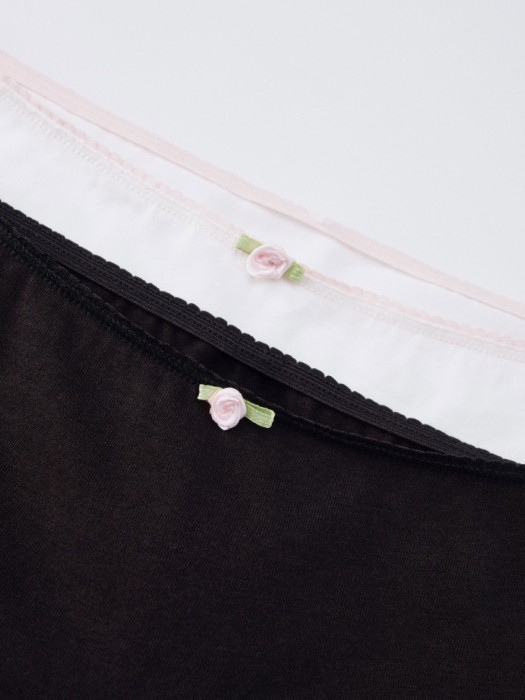 набор из 2 трусов-шортиков для девочек от бренда sela вид слева