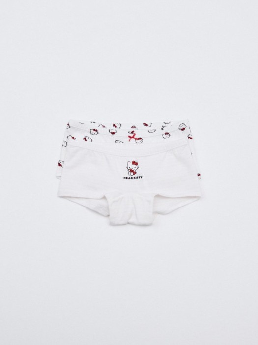 набор из 2 трусов-шортиков с принтом hello kitty для девочек 4680798292656 фотография