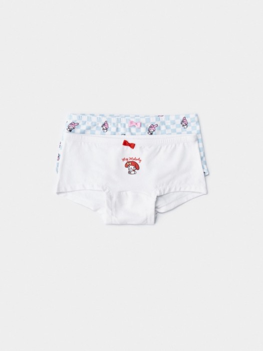 набор из 2 трусов-шортиков с принтом hello kitty my melody для девочек 4610517747112 фотография